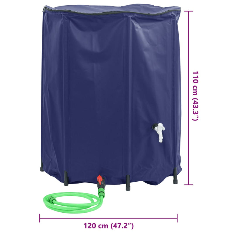 vidaXL összecsukható PVC víztartály csappal 1250 L