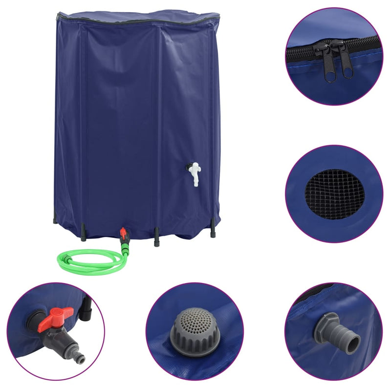 vidaXL összecsukható PVC víztartály csappal 1350 L