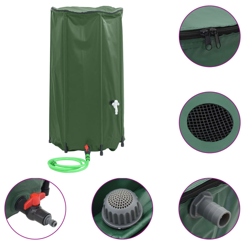 vidaXL összecsukható PVC víztartály csappal 100 L