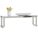 vidaXL rozsdamentes acél munkaasztal feletti polc 110 x 30 x 35 cm