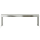vidaXL rozsdamentes acél munkaasztal feletti polc 110 x 30 x 35 cm
