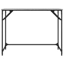 vidaXL szürke sonoma szerelt fa és porszórt acél íróasztal 100x45x76cm