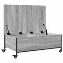 vidaXL szürke sonoma szerelt fa dohányzóasztal kerekekkel 91x55x34 cm