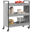 vidaXL szürke sonoma színű szerelt fa zsúrkocsi 70 x 30 x 82 cm