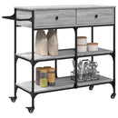 vidaXL szürke sonoma szerelt fa zsúrkocsi 105 x 42 x 95 cm