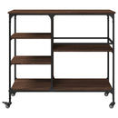 vidaXL barna tölgy színű szerelt fa konyhai kocsi 100 x 45 x 89,5 cm