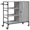 vidaXL szürke sonoma színű szerelt fa zsúrkocsi 87,5 x 38,5 x 84,5 cm