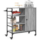 vidaXL szürke sonoma színű szerelt fa zsúrkocsi 87,5 x 38,5 x 84,5 cm