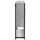 vidaXL szürke sonoma színű szerelt fa tükrös szekrény 60x16x60 cm