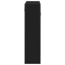 vidaXL fekete szerelt fa fürdőszobai tükör 60 x 16 x 60 cm