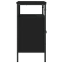 vidaXL fekete szerelt fa fürdőszobai mosdószekrény 60 x 30 x 60 cm