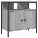 vidaXL szürke sonoma szerelt fa fürdőszobai mosdószekrény 60x30x60 cm
