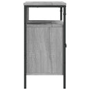 vidaXL szürke sonoma szerelt fa fürdőszobai mosdószekrény 60x30x60 cm