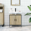 vidaXL sonoma tölgy szerelt fa fürdőszobai mosdószekrény 60x30x60 cm