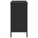 vidaXL fekete szerelt fa fürdőszobai mosdószekrény 80 x 30 x 60 cm