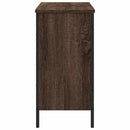 vidaXL barna tölgy szerelt fa fürdőszobai mosdószekrény 80x30x60 cm