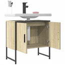 vidaXL sonoma tölgy szerelt fa fürdőszobai mosdószekrény 60x33x60 cm