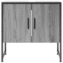 vidaXL szürke sonoma szerelt fa fürdőszobai mosdószekrény 60x33x60 cm