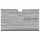 vidaXL szürke sonoma szerelt fa fürdőszobai mosdószekrény 60x33x60 cm