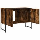 vidaXL füstös tölgy szerelt fa fürdőszobai mosdószekrény 80x33x60 cm