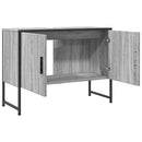 vidaXL szürke sonoma szerelt fa fürdőszobai mosdószekrény 80x33x60 cm