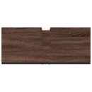 vidaXL barna tölgy szerelt fa fürdőszobai mosdószekrény 80x33x60 cm