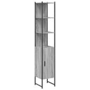 vidaXL szürke sonoma színű szerelt fa fürdőszobaszekrény 33x33x185,5cm