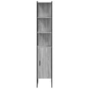 vidaXL szürke sonoma színű szerelt fa fürdőszobaszekrény 33x33x185,5cm