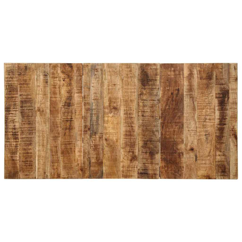 vidaXL tömör nyers mangófa étkezőasztal 160 x 80 x 75 cm