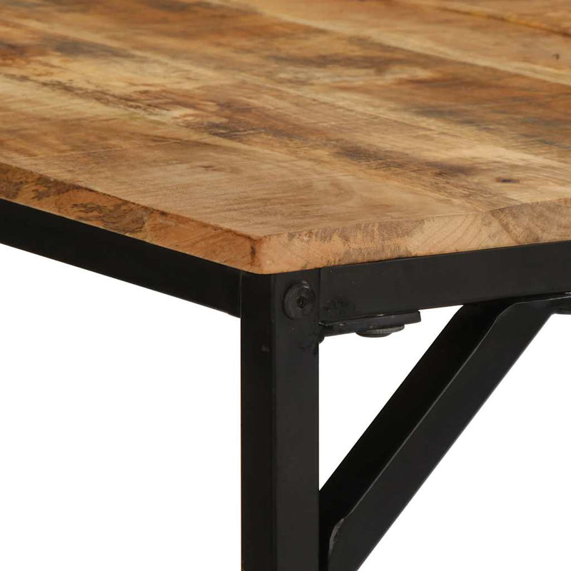 vidaXL tömör nyers mangófa étkezőasztal 180x90x75 cm