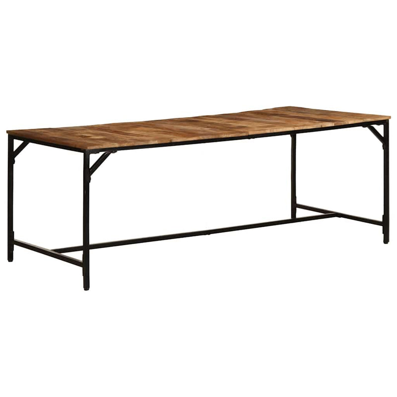 vidaXL tömör nyers mangófa étkezőasztal 200 x 100 x 75 cm