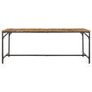 vidaXL tömör nyers mangófa étkezőasztal 200 x 100 x 75 cm