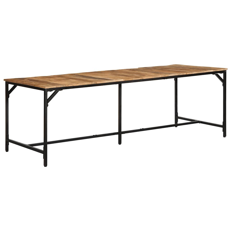vidaXL tömör nyers mangófa étkezőasztal 220 x 90 x 75 cm