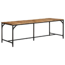 vidaXL tömör nyers mangófa étkezőasztal 220 x 90 x 75 cm