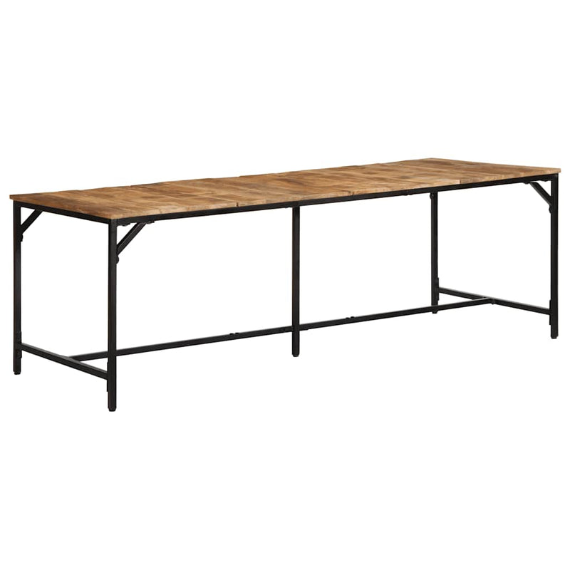 vidaXL tömör nyers mangófa étkezőasztal 220 x 90 x 75 cm
