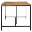 vidaXL tömör nyers mangófa étkezőasztal 220 x 90 x 75 cm