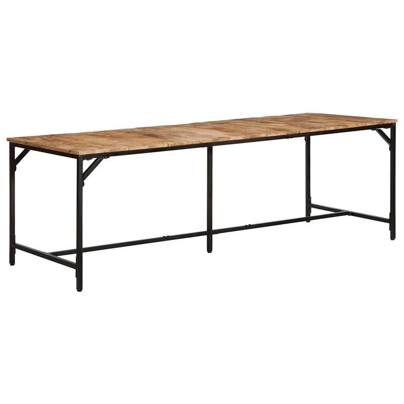 vidaXL tömör nyers mangófa étkezőasztal 220 x 90 x 75 cm