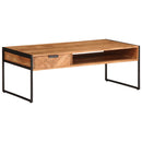 vidaXL tömör akácfa dohányzóasztal 110 x 55 x 40 cm
