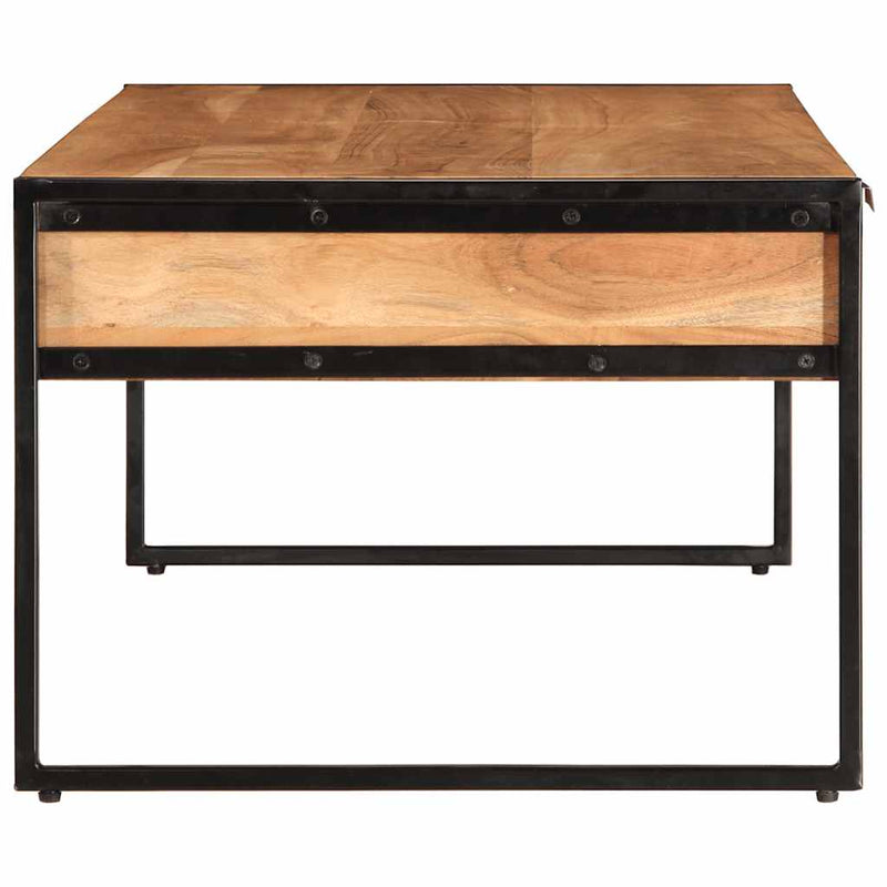 vidaXL tömör akácfa dohányzóasztal 110 x 55 x 40 cm