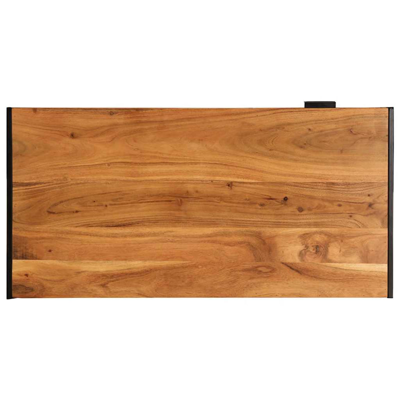 vidaXL tömör akácfa dohányzóasztal 110 x 55 x 40 cm