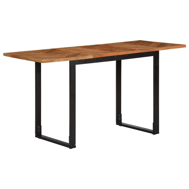 vidaXL tömör akácfa fa étkezőasztal 140 x 70 x 75 cm