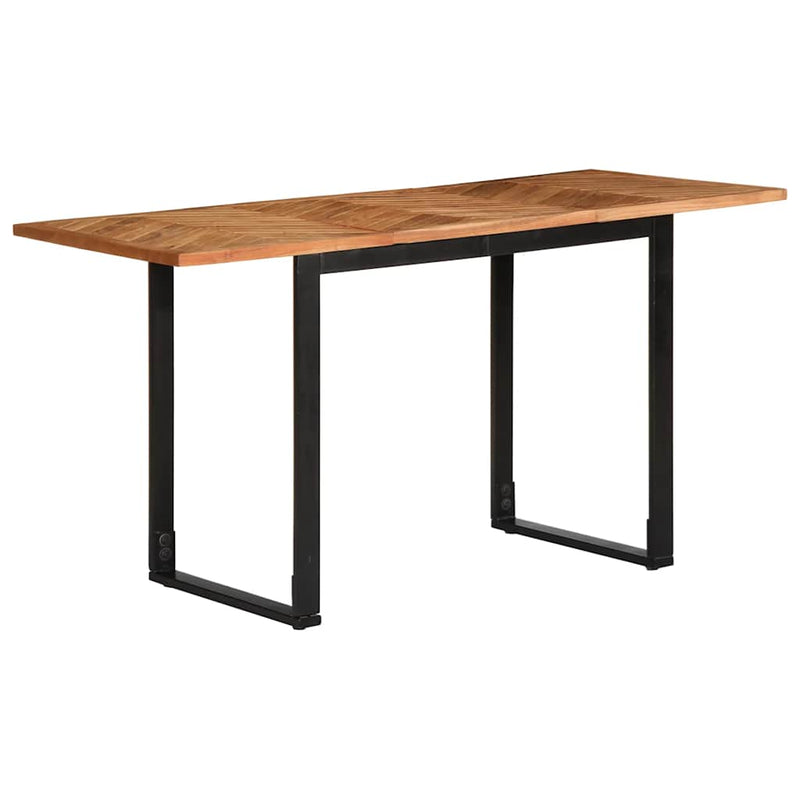 vidaXL tömör akácfa fa étkezőasztal 140 x 70 x 75 cm