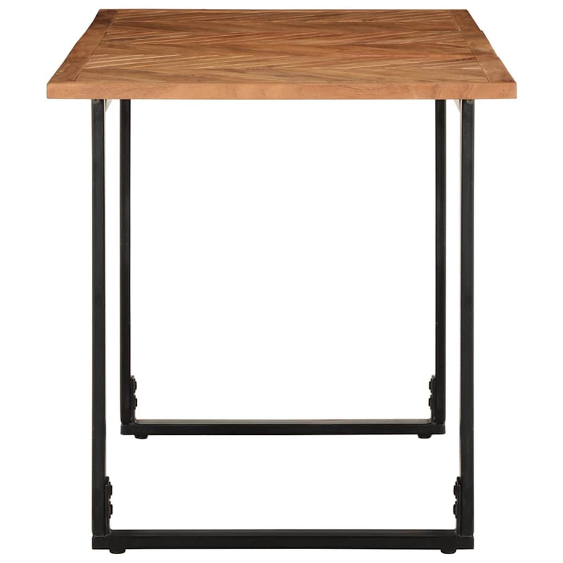 vidaXL tömör akácfa fa étkezőasztal 140 x 70 x 75 cm