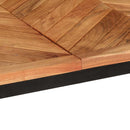 vidaXL tömör akácfa fa étkezőasztal 140 x 70 x 75 cm