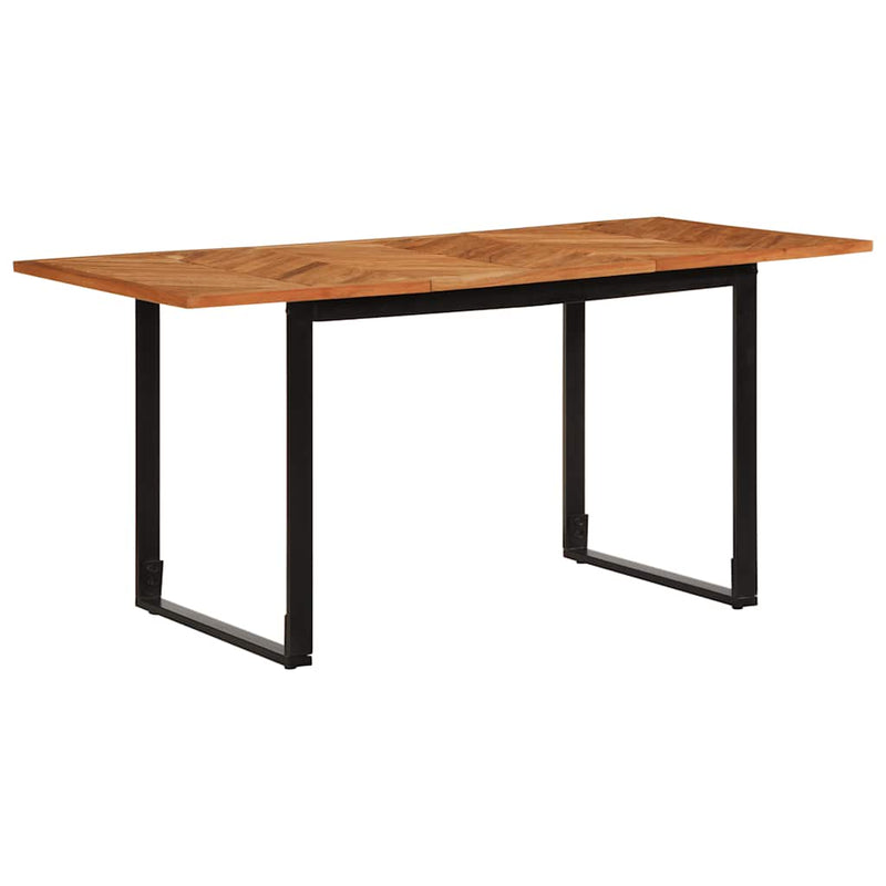 vidaXL tömör akácfa étkezőasztal 160 x 80 x 75 cm