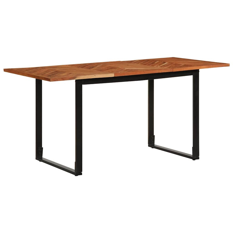 vidaXL tömör akácfa étkezőasztal 160 x 80 x 75 cm