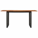 vidaXL tömör akácfa étkezőasztal 160 x 80 x 75 cm