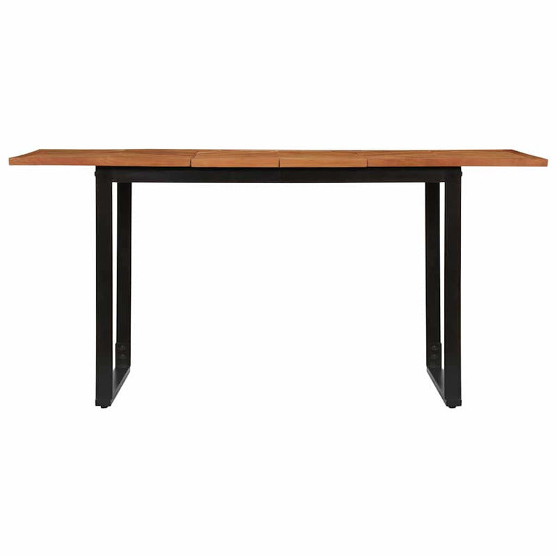 vidaXL tömör akácfa étkezőasztal 160 x 80 x 75 cm