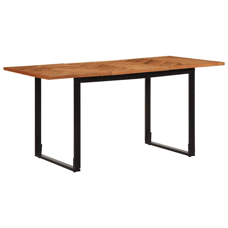 vidaXL tömör akácfa étkezőasztal 160 x 80 x 75 cm
