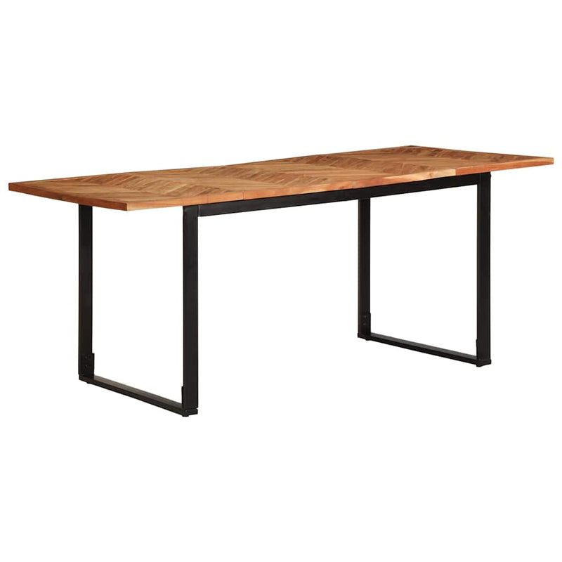 vidaXL tömör akácfa étkezőasztal 180 x 90 x 75 cm